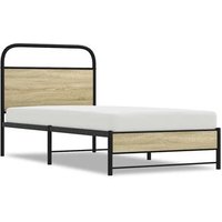 Cama Individual 75x190 cm Madera Roble Sonoma CFW77185