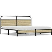 Cama Matrimonial Metal Roble Sonoma 180x200 Cfw65382