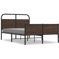 Estructura de Cama Matrimonial 140x200 cm Madera Roble Cfw92278