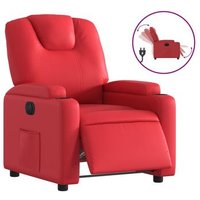 Sillón Reclinable Eléctrico de Cuero Sintético CFW17114