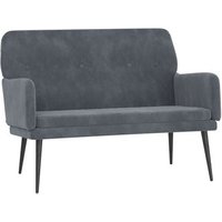 Banco De Terciopelo Gris Oscuro 108x79x79 Cm