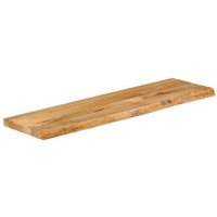 Superficie de Mesa Madera Maciza de Mango con Borde Natural 100x20x3.8 cm