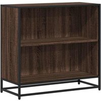 Armario De Madera De Ingeniería Roble Oscuro 80,5x35x76 Cm