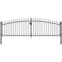 Puerta Doble Para Valla Con Puntas De Lanza 400x175 Cm