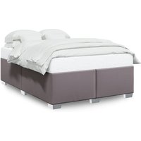 Estructura de cama matrimonial 160x200 cm sin colchón, cuero sintético, MPN CFW339116