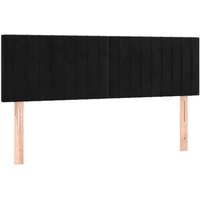 Pack 2 unidades de paneles de cabeceras de cama en terciopelo 72x5x78/88 cm CFW929041