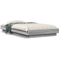 Cama Individual de Madera Grigio Sonoma 75x190 Cm