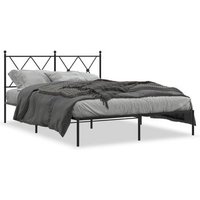 Cama Matrimonial con Cabecero Metálico 140x200 cm