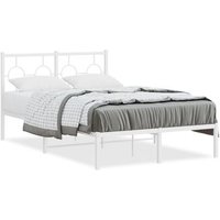 Cama Matrimonial de Metal con Cabecero 120x200 Cm