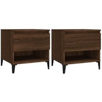 2 Mesas Auxiliares de Contrachapado 50x46x50 cm