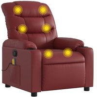 Sillón de Masaje Reclinable de Cuero Sintético Tintocfw791884