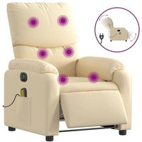 Sillón Reclinable Eléctrico y de Masaje de Tela Sillón Reclinable Eléctrico y de Masaje de Tela