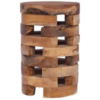Mesita de noche de madera maciza de teca 30x30x45 cm Mesita de noche de madera maciza de teca 30x30x45 cm