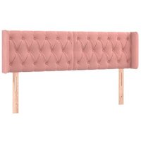 Cabecero de cama de terciopelo 147x16x78/88 cm CFW320315