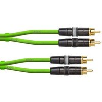 Cable RCA Cordial Ceon DJ Estéreo 1.5m Verde
