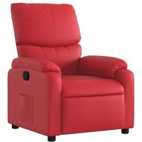 Sillón Reclinable Mecánico de Cuero Sintético