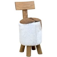 Taburete de Madera Maciza de Teca