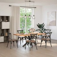 Pata de Mesa Comedor Forma Araña 120x68x72-73 cm Acero