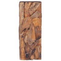 Mesa Auxiliar De Centro De Madera Maciza De Teca 30x30x80 Cm