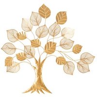 Decoración de Pared Albero Gold 81 x 2.5 x 78 cm