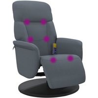 Sillón Reclinable de Masaje con Reposapiés, Terciopelo cfw792835