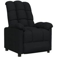 Sillón Reclinable De Tela Negro