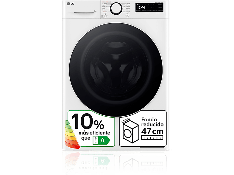 Lavadora Carga Frontal LG 9 kg 1200 rpm AI DD