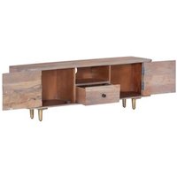 Mueble de TV de Madera Maciza Acacia 118x30x40 cm