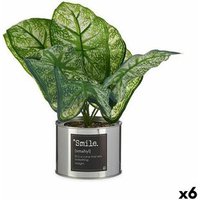 Planta Decorativa Caladio Metal Plástico 26 X 26 X 26 Cm Planta Decorativa Caladio Metal Plástico 26 X 26 X 26 Cm