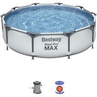 Piscina Desmontable Tubular Bestway Steel Pro Max 305x76 Cm con Depuradora Piscina Desmontable Tubular Bestway Steel Pro Max 305x76 Cm con Depuradora