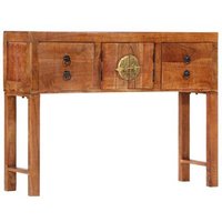 Mesa Consola de Acacia Rugosa 120x32x80 Cm
