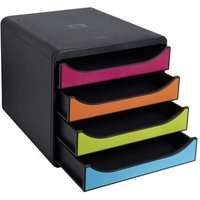 Set De Cajones Para Escritorio Harlequin Con 4 Cajones Exacompta