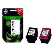 Cartucho Original HP 62 Negro + Tricolor