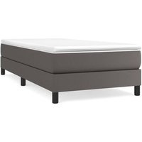 Estructura de cama Box Spring de cuero sintético 90x190 cm