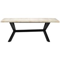 Mesa de Comedor de Madera Maciza de Mango 200x100x75 cm