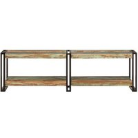 Mueble de TV Madera Maciza Reciclada 140x30x40 Cm