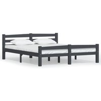 Estructura Cama Sin Colchón Madera Pino 160x200 Cm Vidaxl