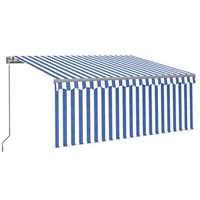 Toldo Manual Retráctil Persiana Led 3,5x2,5m Vidaxl
