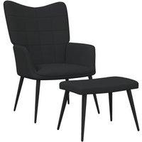 Silla de Relax con Reposapiés de Tela