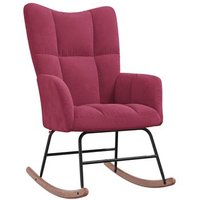 Silla Mecedora Vidaxl de Terciopelo