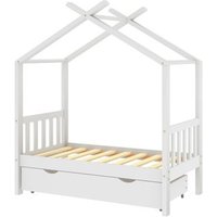 Estructura de Cama para Niños con Cajón de Madera Maciza 70x140 cm
