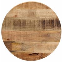 Tablero de Mesa Redondo de Madera Maciza Mango Rugosa Ø 60x2,5 cm
