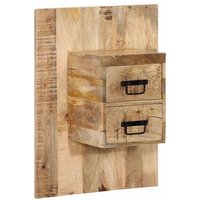 Mesita de Noche Madera Maciza de Mango
