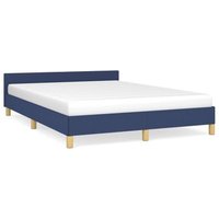 Estructura de Cama con Cabecero Tela 140x200cm