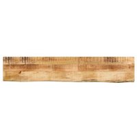 Tablero de Mesa Borde Natural Madera Maciza Mango 180x30x2,5 Cm