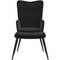 Silla de Terciopelo con Reposapiés Silla de Terciopelo con Reposapiés