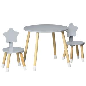 Homcom Conjunto de Mesa y Dos Sillas Estrella