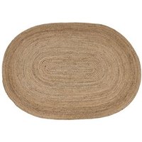 Alfombra de Yute Trenzada Beige 160 x 230 cm Alfombra de Yute Trenzada Beige 160 x 230 cm