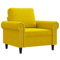 Sillón de Terciopelo Amarillo