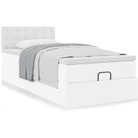 Cama Otomana Colchón Cuero Sintético 90x200cm